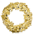 Gold wreath on a white background