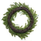 30 inch northern woodland wreath back view
