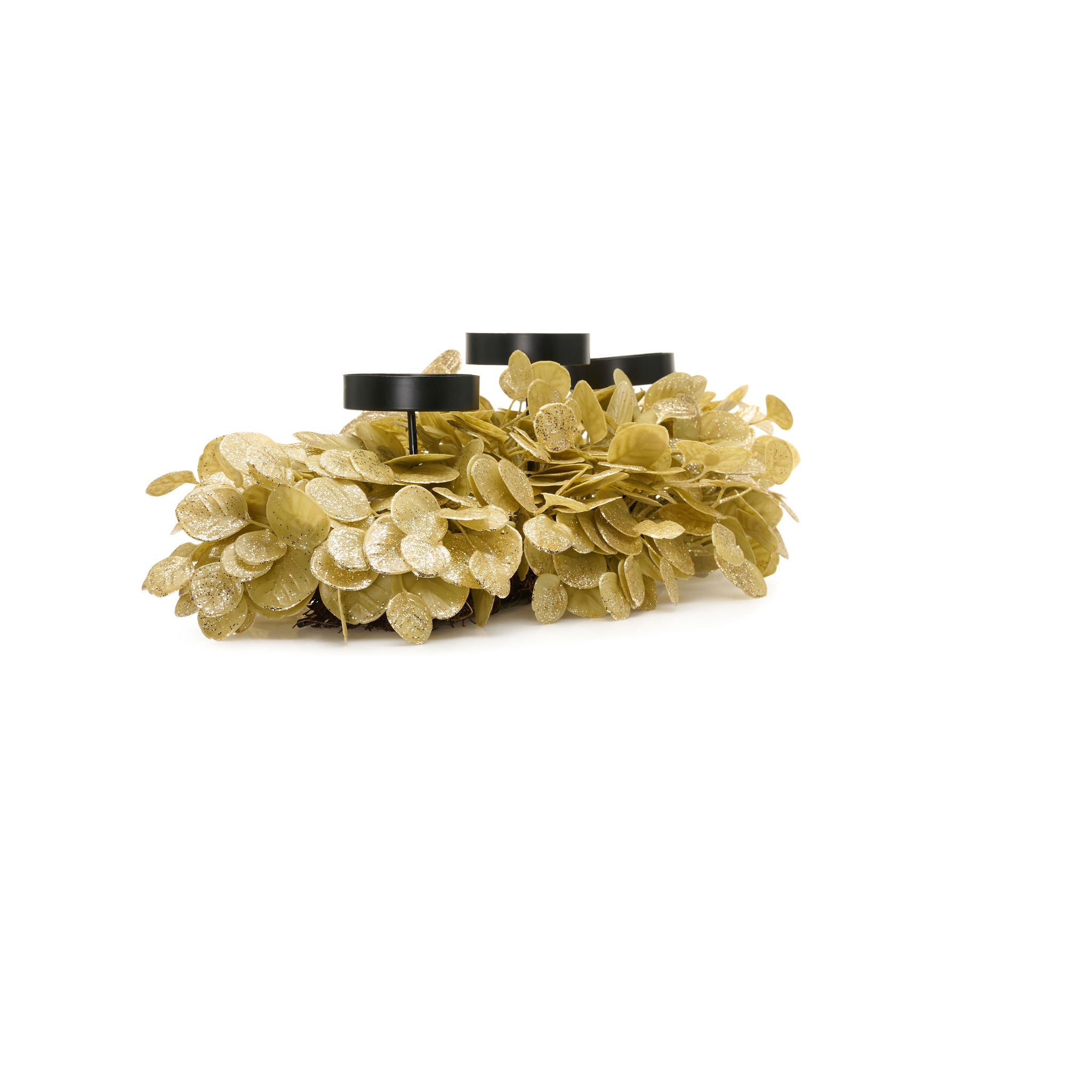 26" Dripping In Gold Eucalyptus Centerpiece