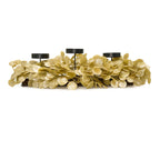 26" Dripping In Gold Eucalyptus Centerpiece
