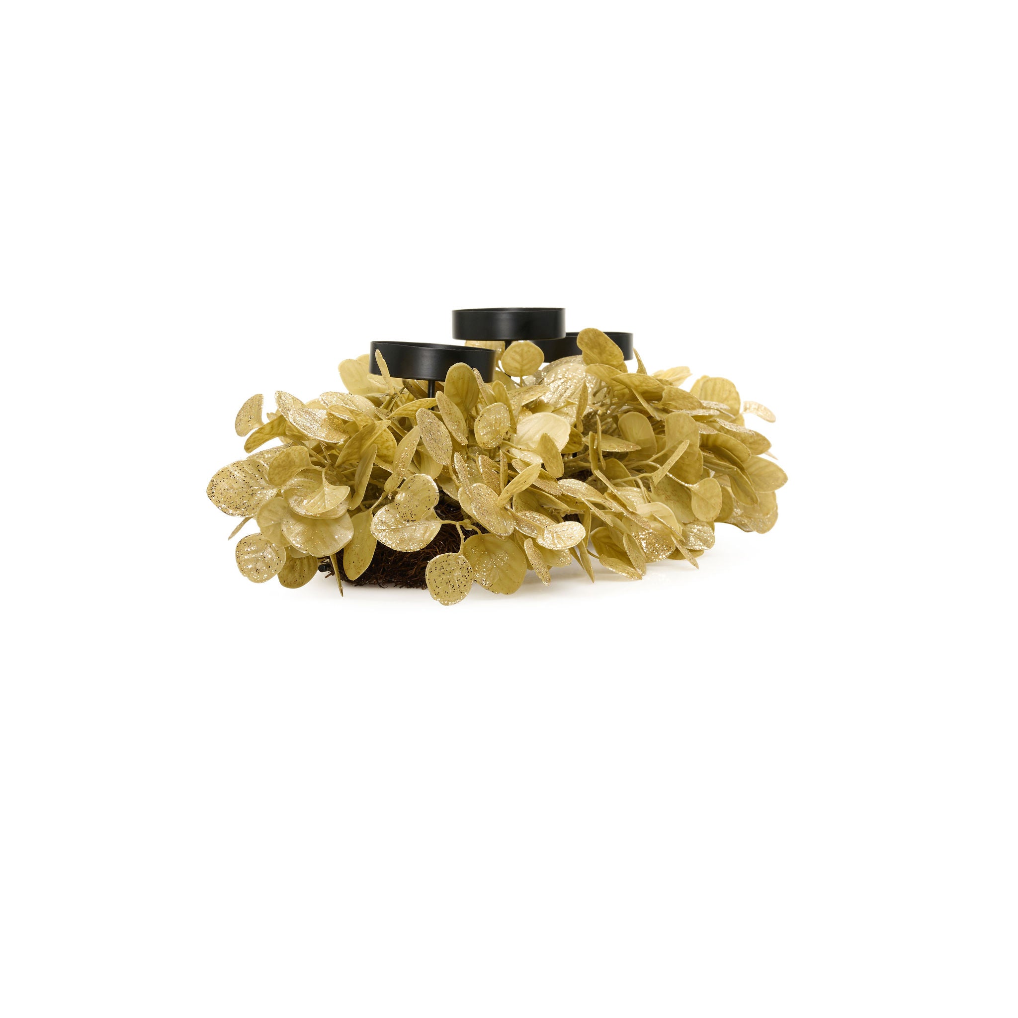 26" Dripping In Gold Eucalyptus Centerpiece
