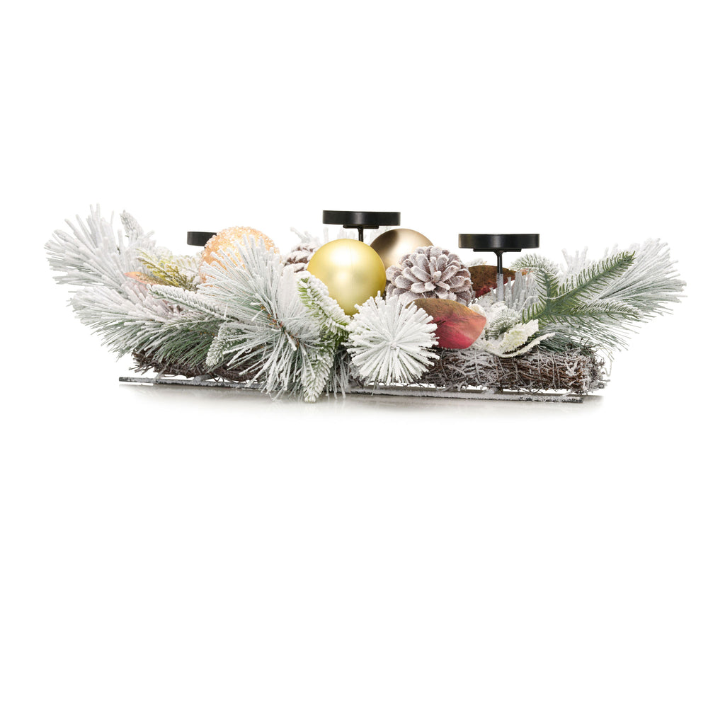 26" Winter White Centerpiece