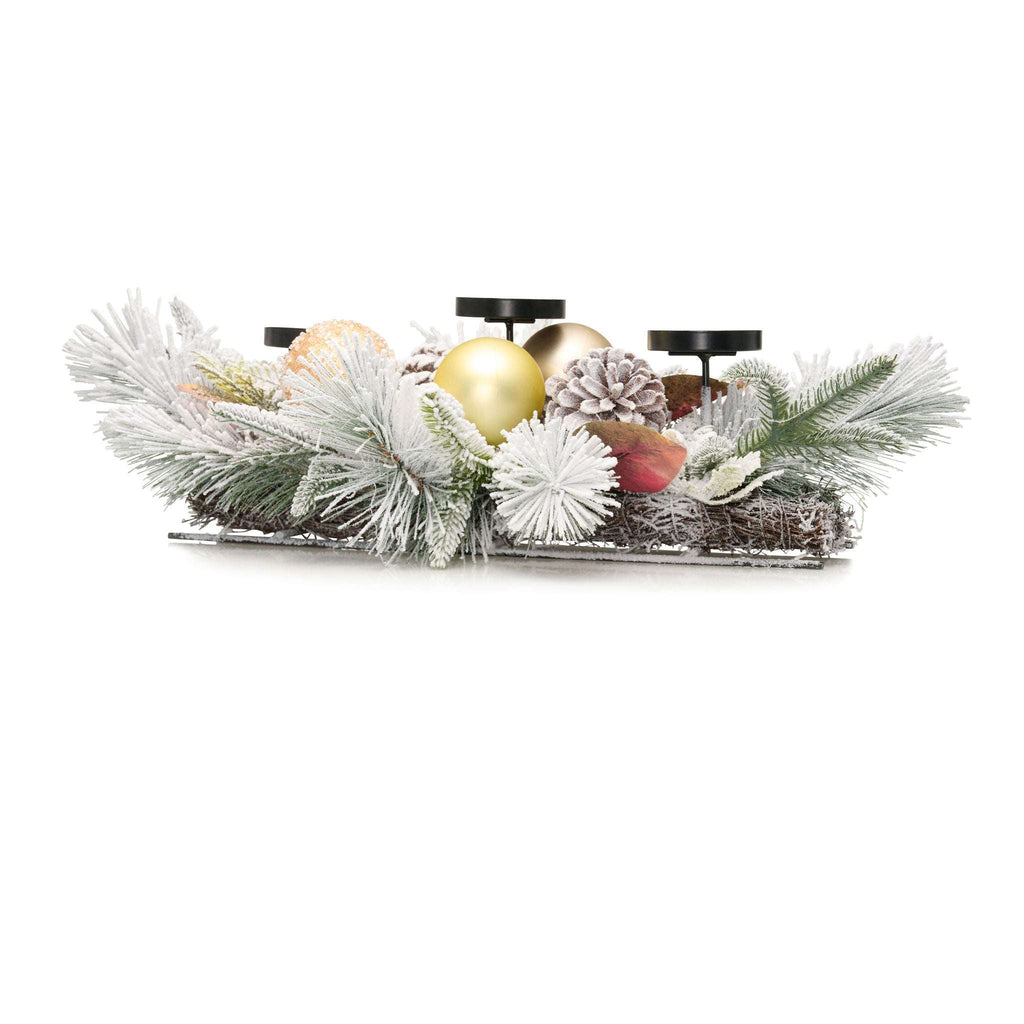 26" Winter White Centerpiece