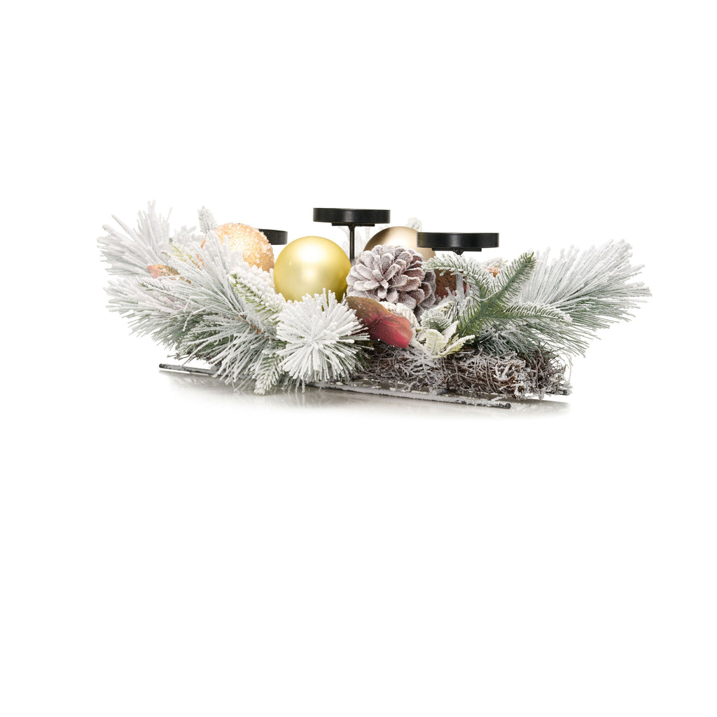 26" Winter White Centerpiece