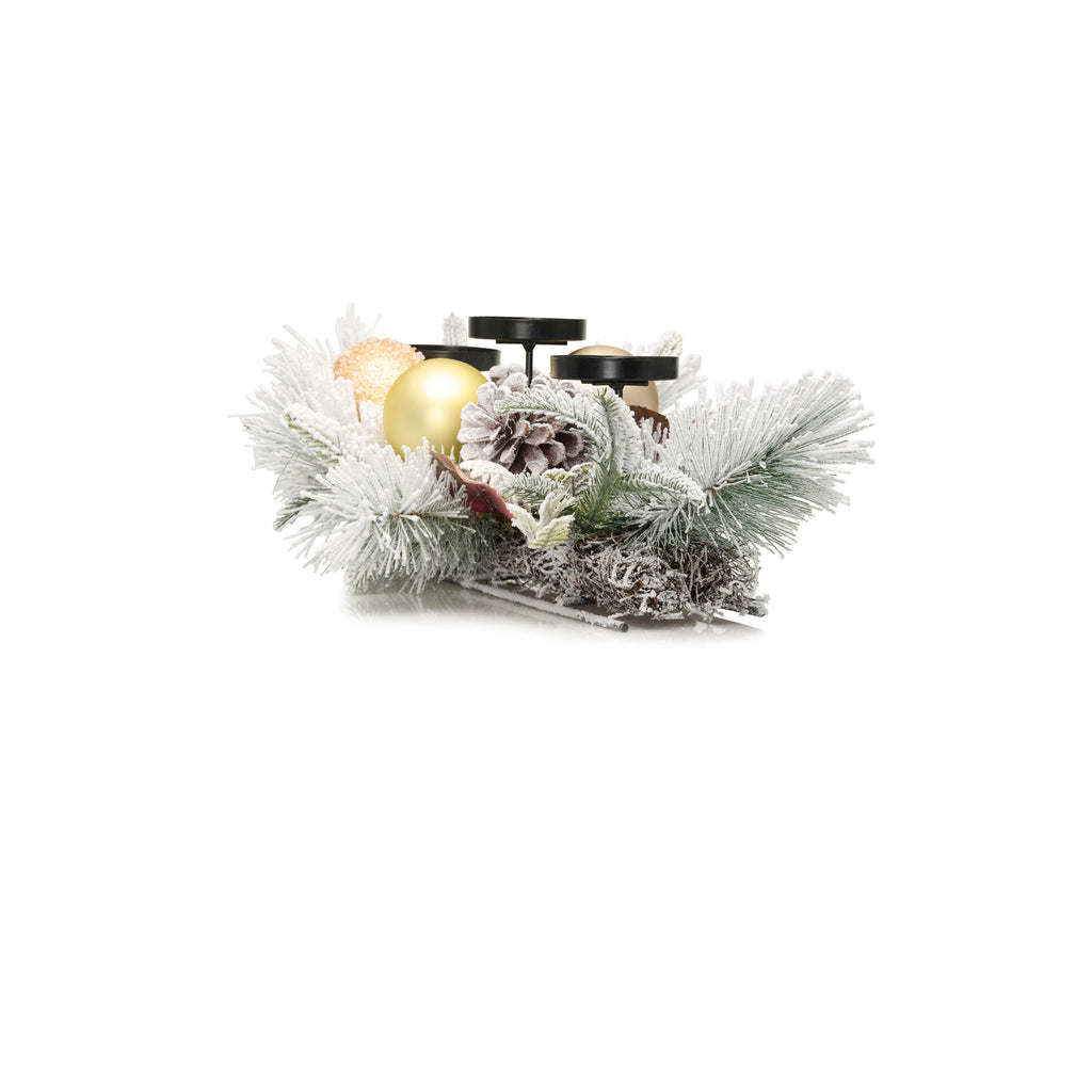 26" Winter White Centerpiece