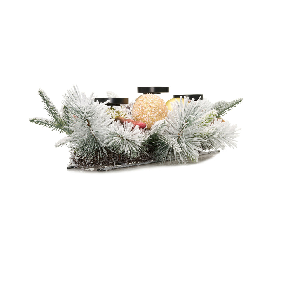 26" Winter White Centerpiece