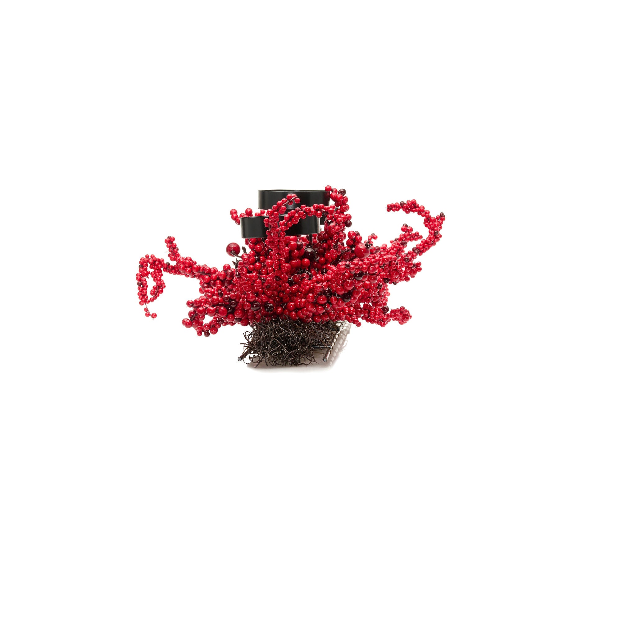 26" Winterberry Holly Centerpiece