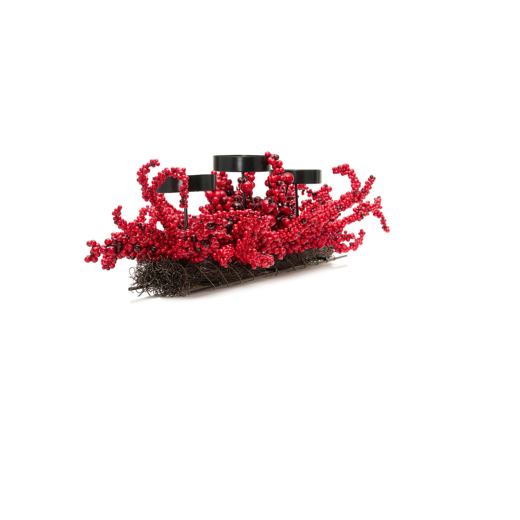 26" Winterberry Holly Centerpiece