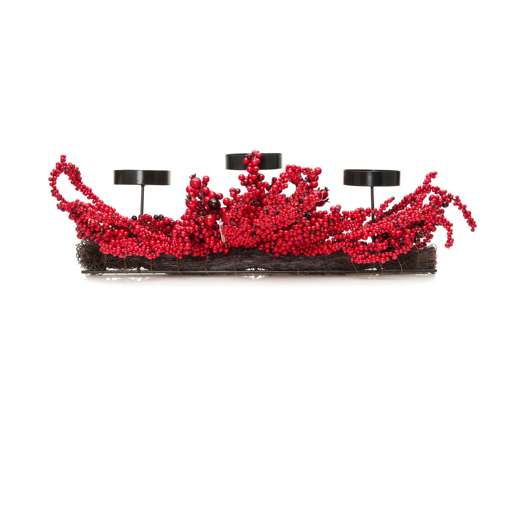 26" Winterberry Holly Centerpiece