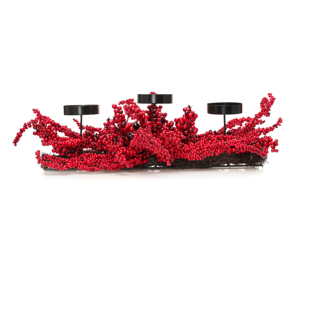 26" Winterberry Holly Centerpiece