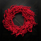 30" Winter Red Berry Holly Wreath