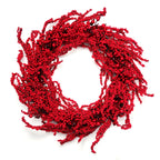 30" Winter Red Berry Holly Wreath