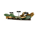 26" Green & Gold Magnolia Centerpiece