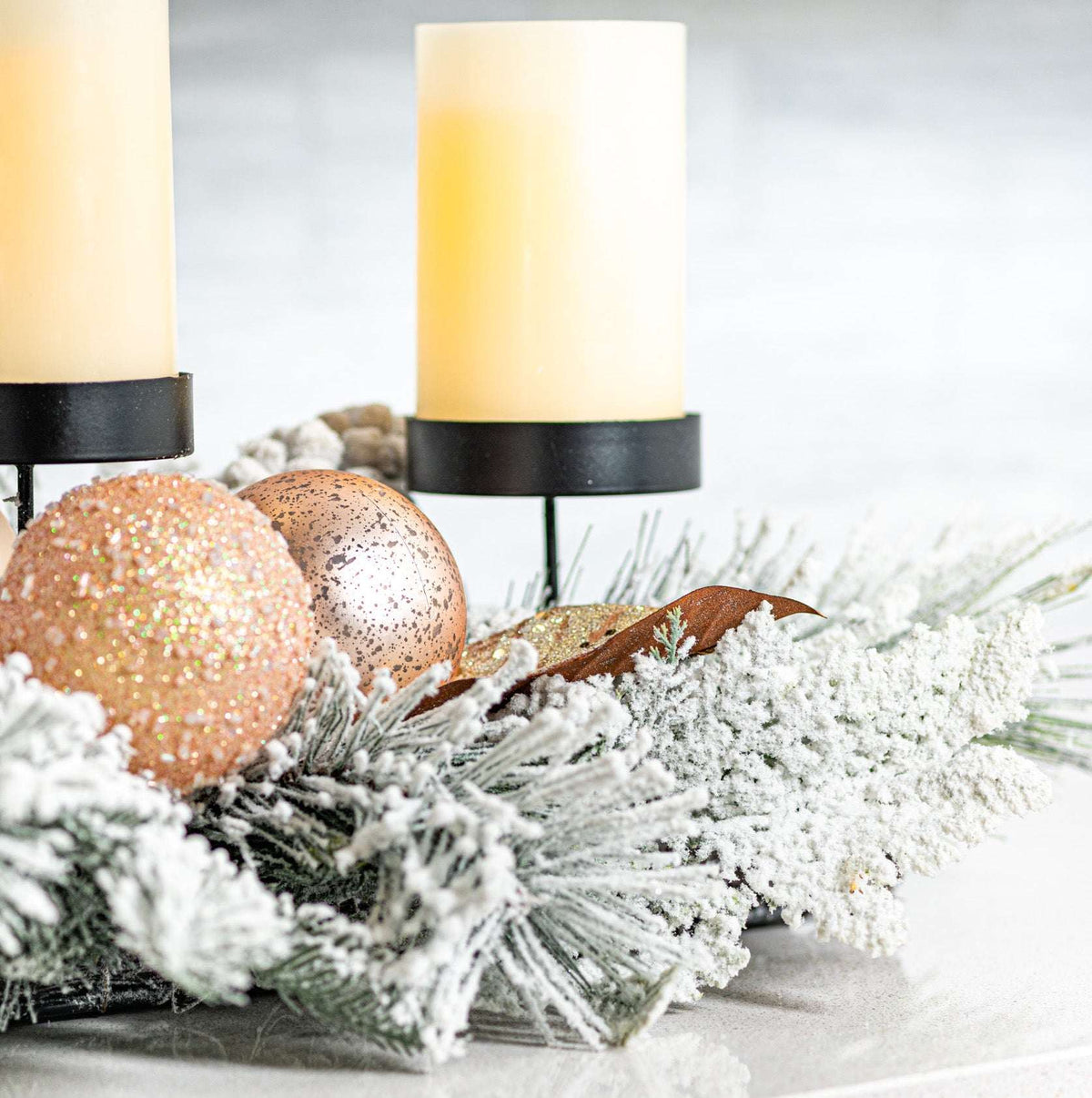 26" Winter White Centerpiece