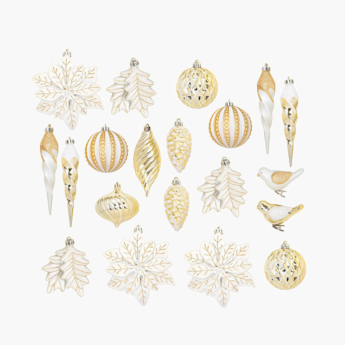 Glistening Gold Ornament Pack (30 PCS)