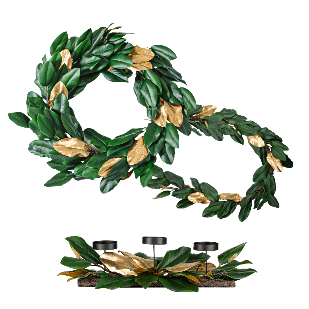 Green & Gold Magnolia Bundle