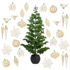 Ornament (50 PCS) & 6ft Pine Tree Bundle