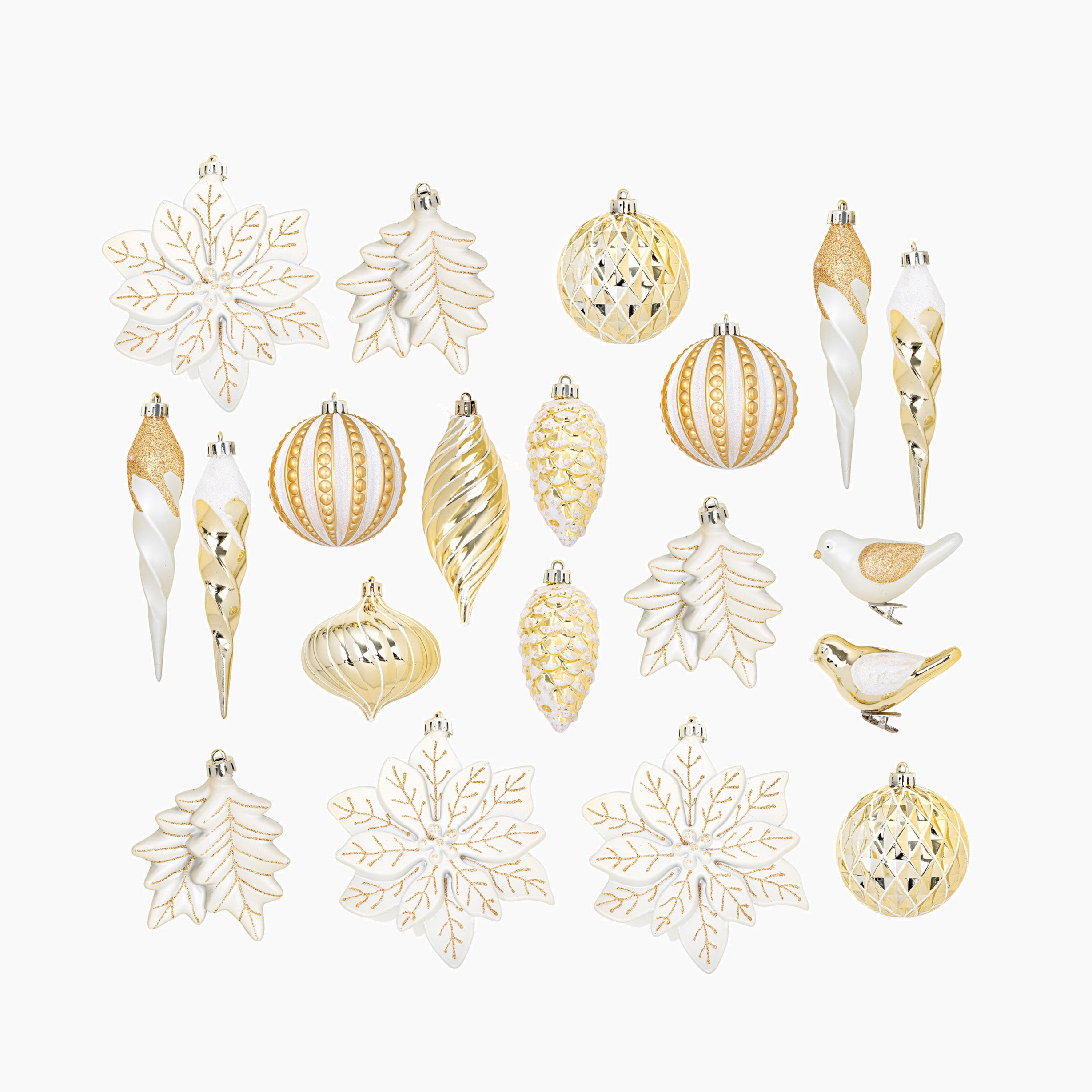 Glistening Gold Ornament Pack (30 PCS)